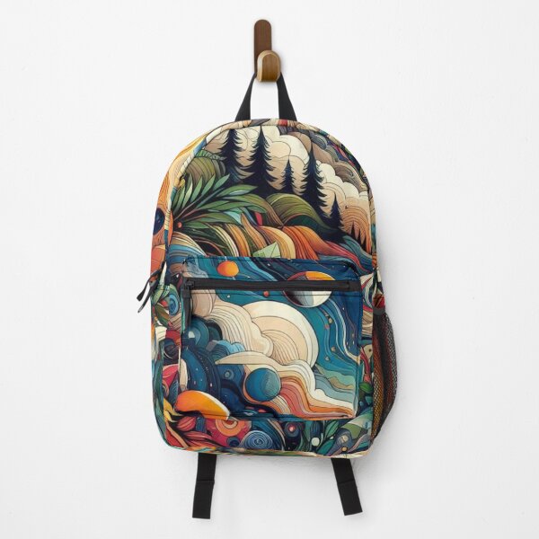 Item preview, Colorful abstract landscape designed and sold by tipitoes.