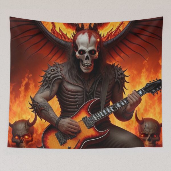 Item preview, Death Metal Heavy Metal Rock Art designed and sold by TheDarkWardrobe.