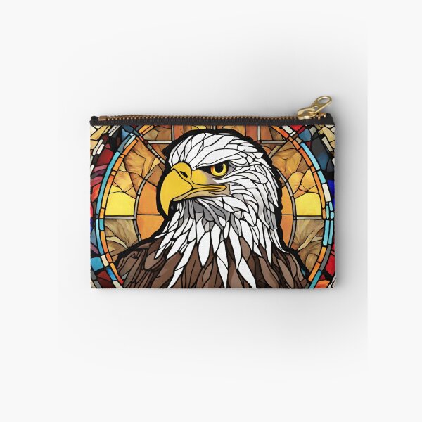Item preview, colorful stained glass with animals, eagle designed and sold by GroonSpace.