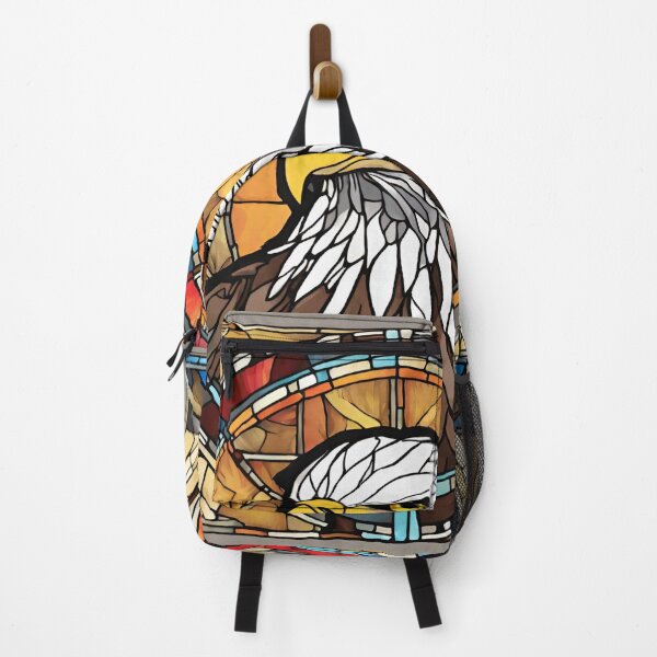 Item preview, colorful stained glass with animals, eagle designed and sold by GroonSpace.
