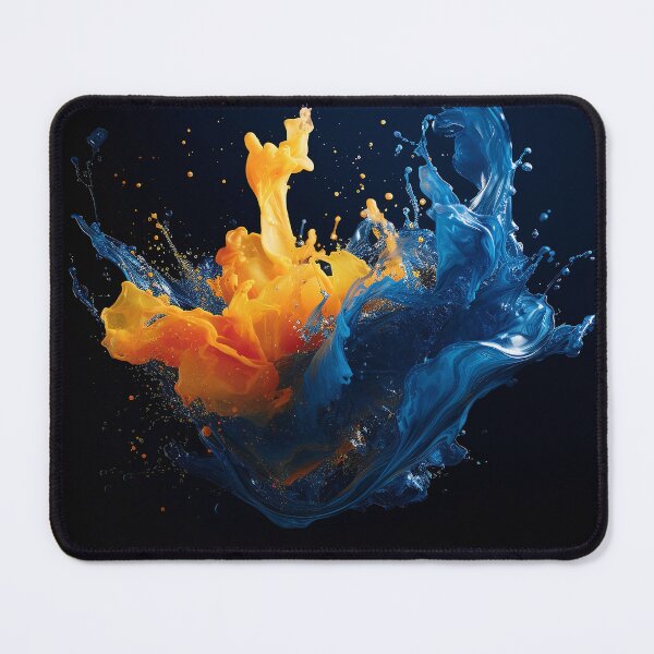 Item preview, Dynamic Blue Yellow Paint Water Splash designed and sold by Brendon987.