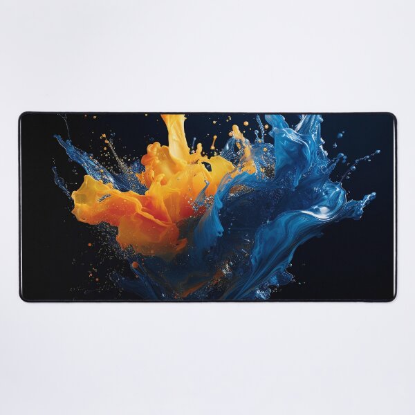 Item preview, Dynamic Blue Yellow Paint Water Splash designed and sold by Brendon987.