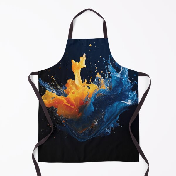 Item preview, Dynamic Blue Yellow Paint Water Splash designed and sold by Brendon987.