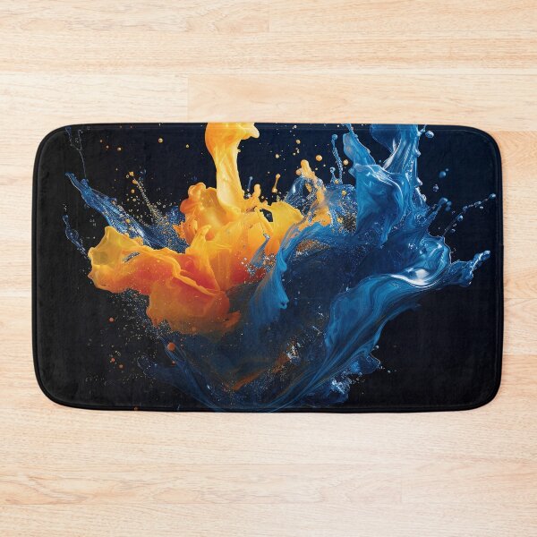 Item preview, Dynamic Blue Yellow Paint Water Splash designed and sold by Brendon987.