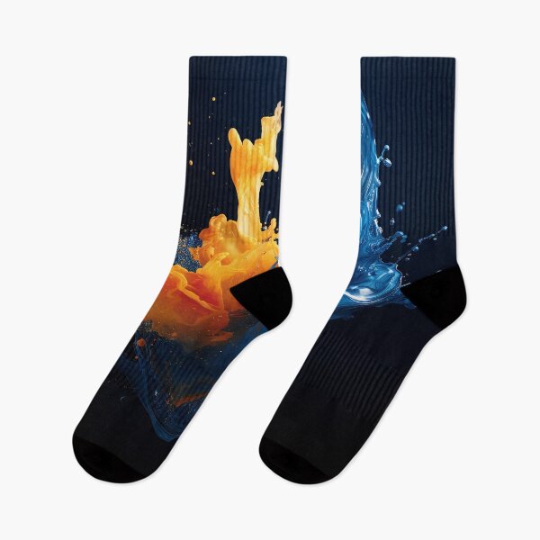 Item preview, Dynamic Blue Yellow Paint Water Splash designed and sold by Brendon987.