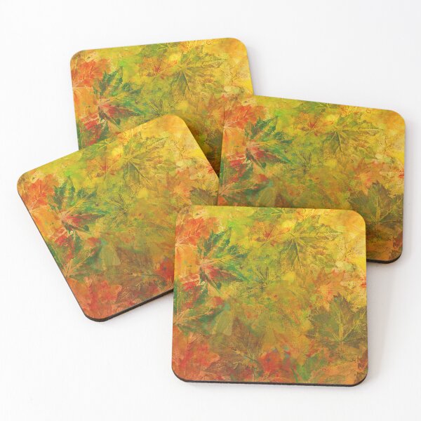 Item preview, Fall foliage abstract acrylic painting designed and sold by KarenKaspar.