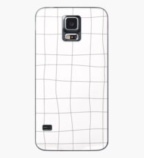 Black and white check, square Case/Skin for Samsung Galaxy