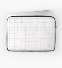 Black and white check, square Laptop Sleeve