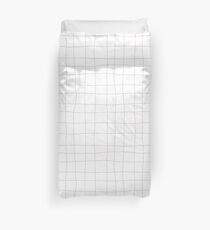 Black and white check, square Duvet Cover