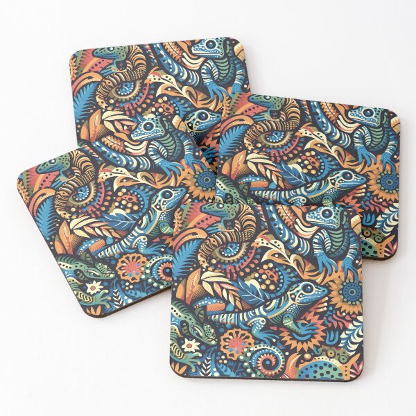 Item preview, Lizards Abstract designed and sold by tipitoes.