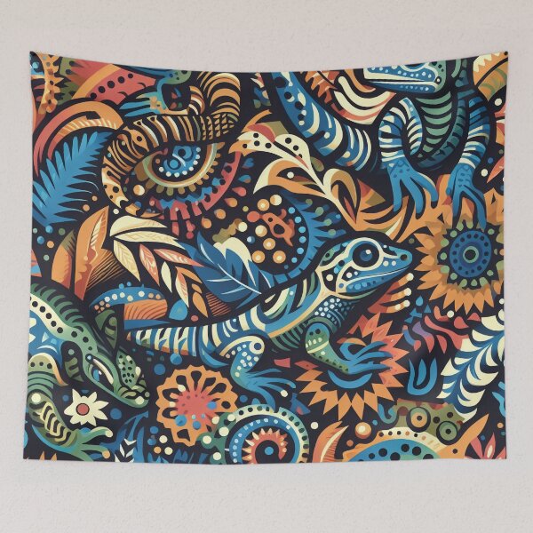 Item preview, Lizards Abstract designed and sold by tipitoes.