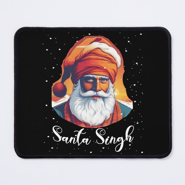 Item preview,  Santa Singh Christmas Vintage Snow Sunset  designed and sold by Smix Pixels.
