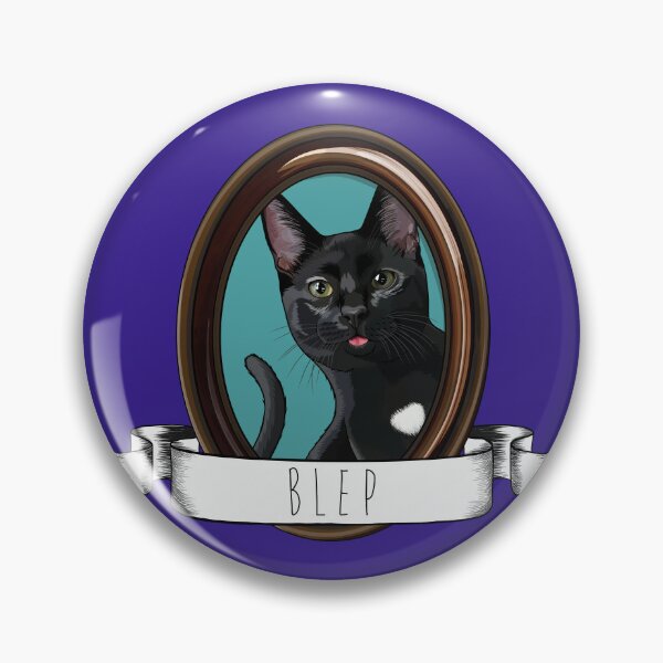 Item preview, Framed Portrait of a Black Cat Blep designed and sold by Carleah Unique.