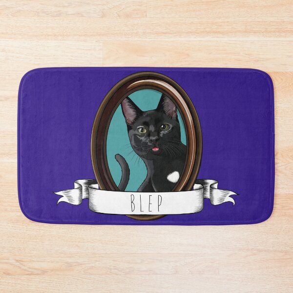 Item preview, Framed Portrait of a Black Cat Blep designed and sold by Carleah Unique.