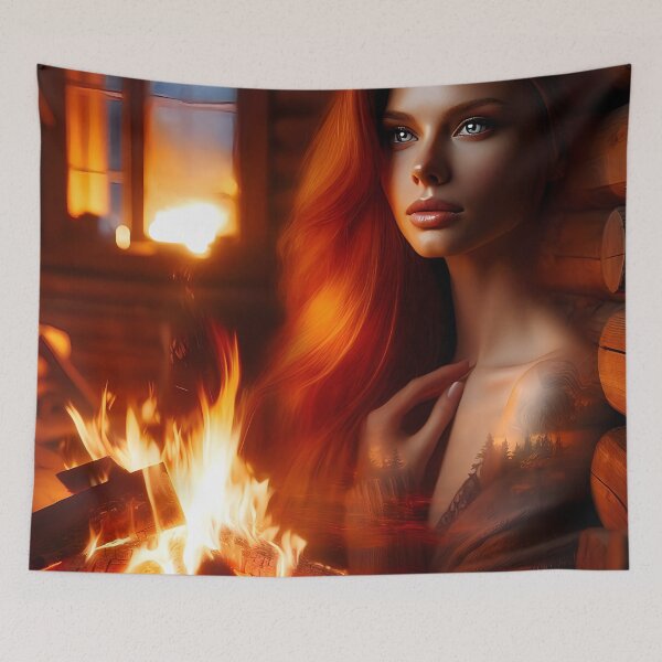 Item preview, Flame Muse designed and sold by AI-Only Creations.