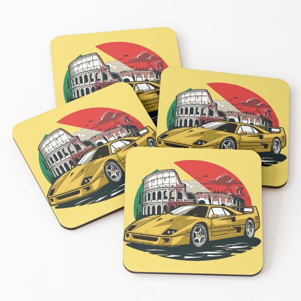 Item preview, Yellow F40 the Italian Icon designed and sold by mugooooo.