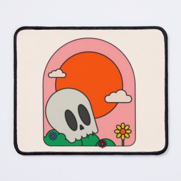 Item preview, cute skull head with flowers designed and sold by Carluigicooo.