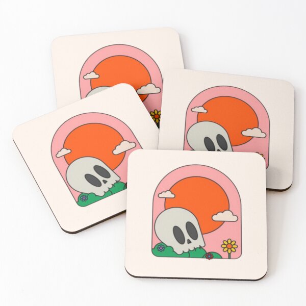 Item preview, cute skull head with flowers designed and sold by Carluigicooo.