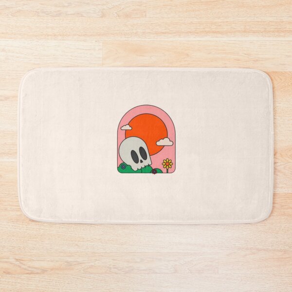 Item preview, cute skull head with flowers designed and sold by Carluigicooo.