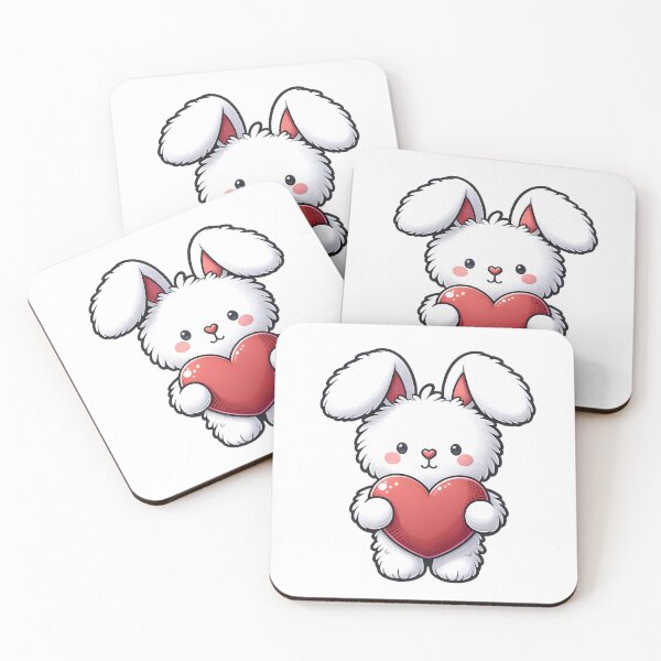 Item preview, Valentine fluffy rabbit designed and sold by Truck Stop One.
