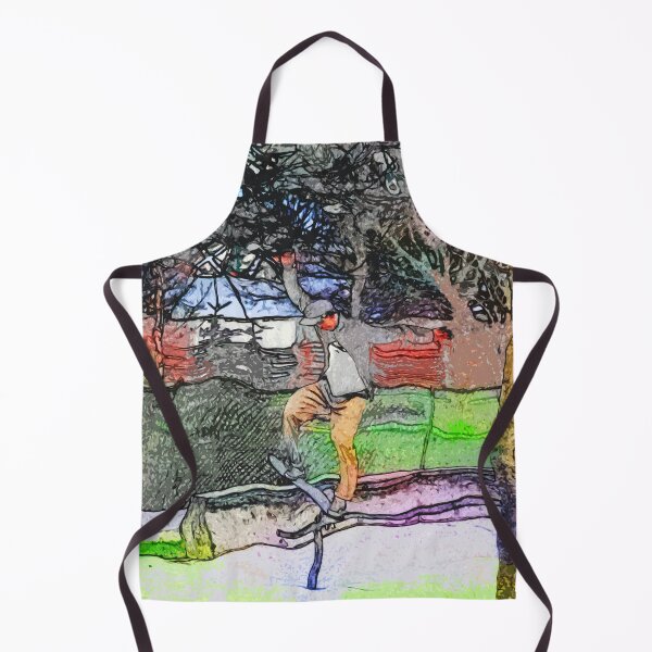 Item preview, Riding the Rails - Cartoon Skateboarder Design designed and sold by NaturePrints.