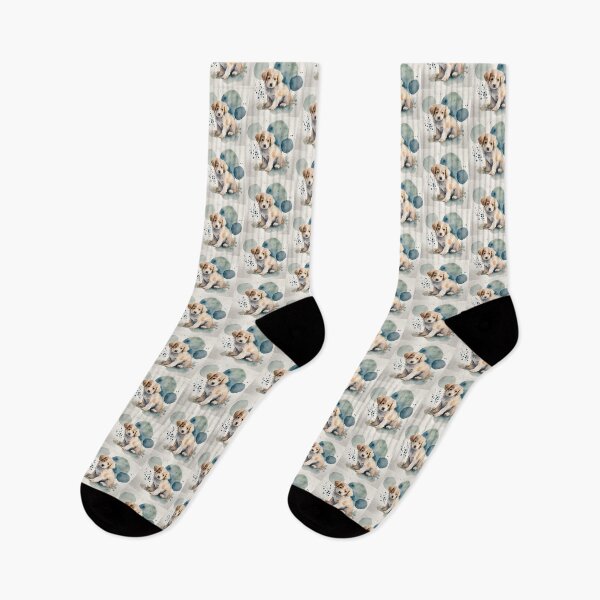 Item preview, Cute baby dog in watercolor with sprinkles designed and sold by kreativeadern.
