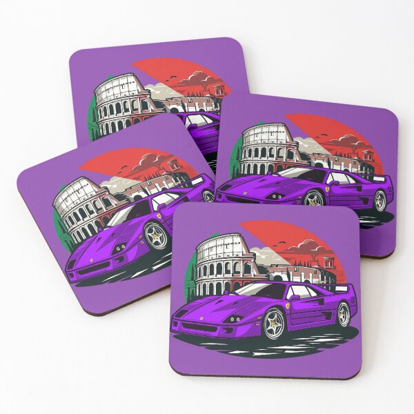 Item preview, Purple F40 the Italian Icon designed and sold by mugooooo.