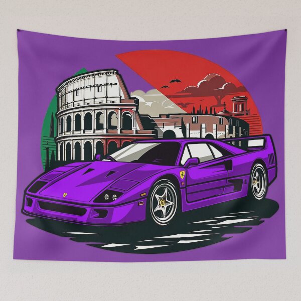 Item preview, Purple F40 the Italian Icon designed and sold by mugooooo.