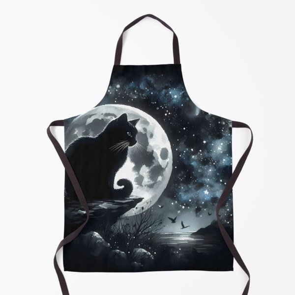 Item preview, Black cat moonlight  designed and sold by RubisLeaf.