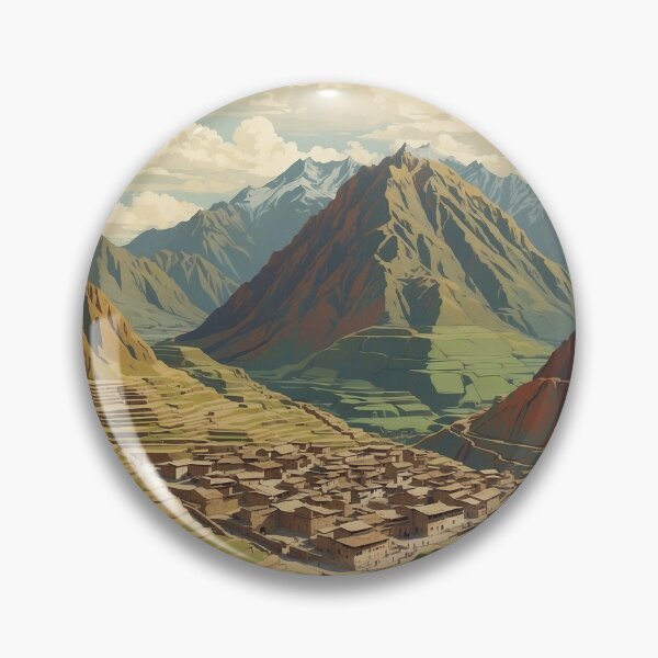 Item preview, Peru Ollantaytambo Vintage Poster Tourism designed and sold by TravelersGems.