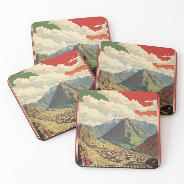 Item preview, Peru Ollantaytambo Vintage Poster Tourism designed and sold by TravelersGems.