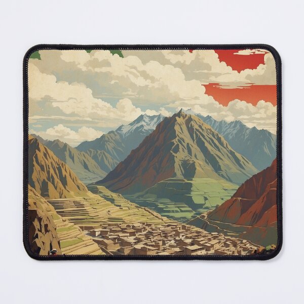 Item preview, Peru Ollantaytambo Vintage Poster Tourism designed and sold by TravelersGems.