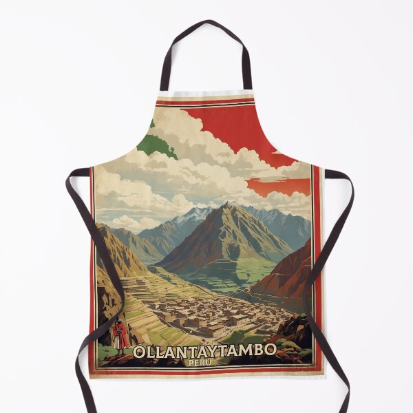 Item preview, Peru Ollantaytambo Vintage Poster Tourism designed and sold by TravelersGems.