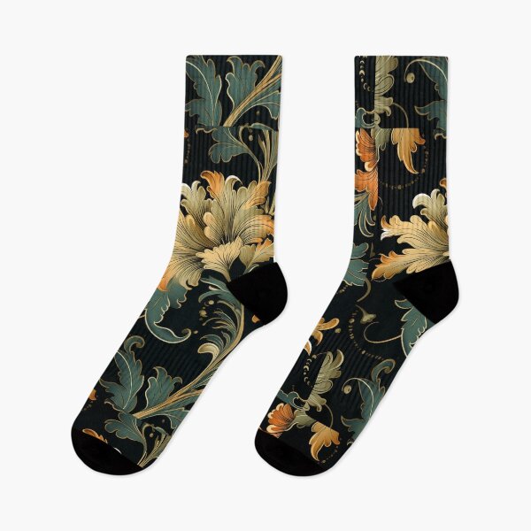 Item preview, Green and Gold Floral Pattern designed and sold by Rustybaker28.