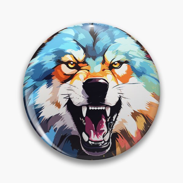 Item preview, A dangerous wolf in colorful designed and sold by danh1z.