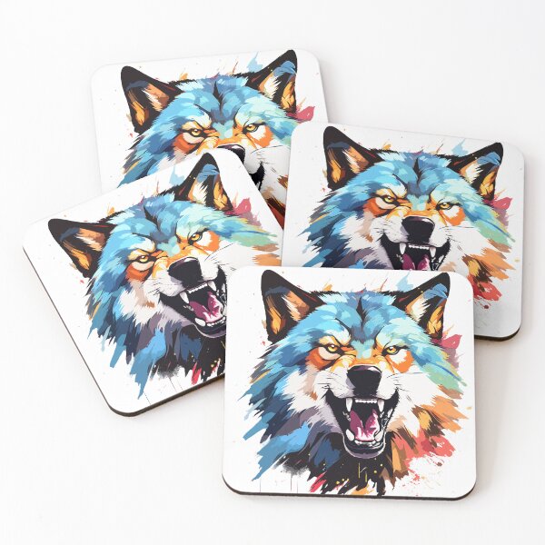 Item preview, A dangerous wolf in colorful designed and sold by danh1z.