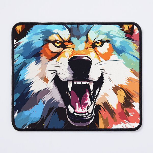 Item preview, A dangerous wolf in colorful designed and sold by danh1z.