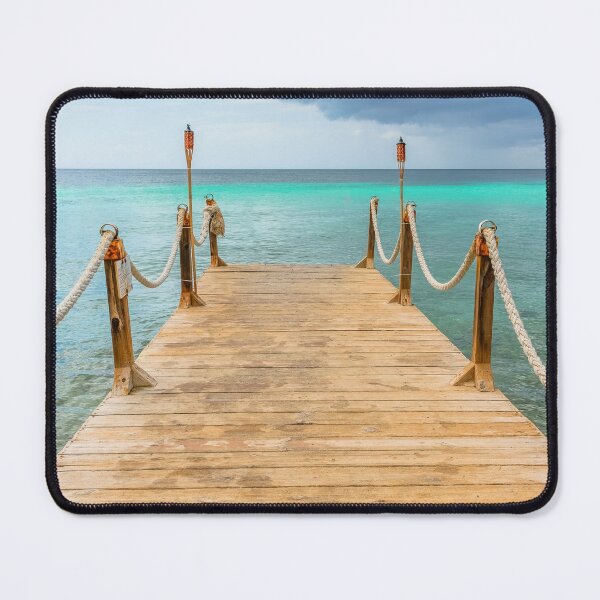 Item preview, Long Wooden Pier Seascape designed and sold by Compass and a Camera.