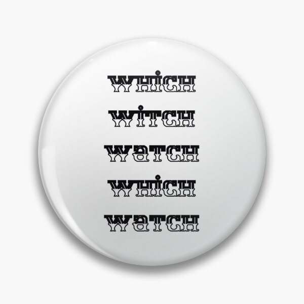 Item preview, Witch Watch tongue twister designed and sold by ArtArturs.