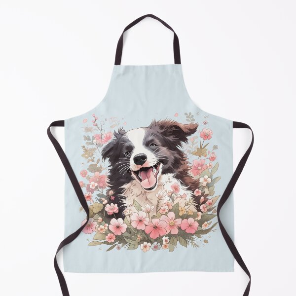 Item preview, Floral Bliss Border Collie designed and sold by CleverboyDsgns.