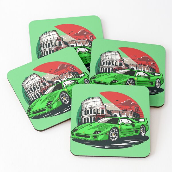 Item preview, Green F40 the Italian Icon designed and sold by mugooooo.