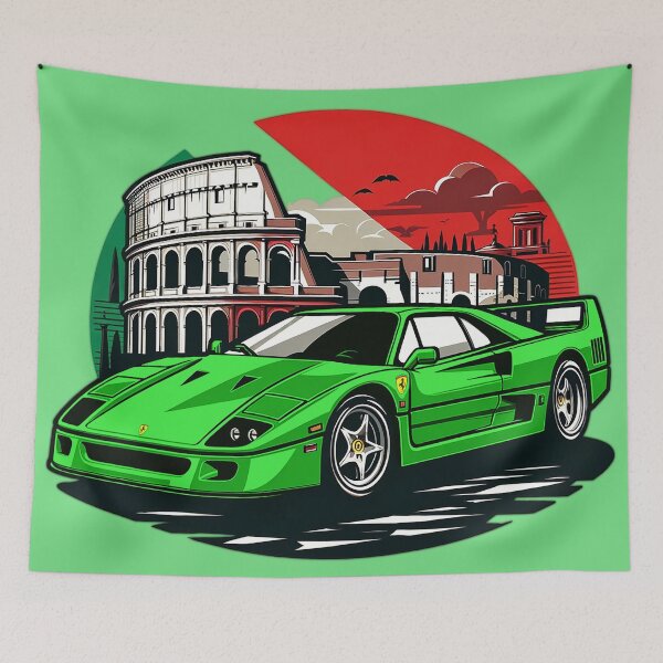 Item preview, Green F40 the Italian Icon designed and sold by mugooooo.