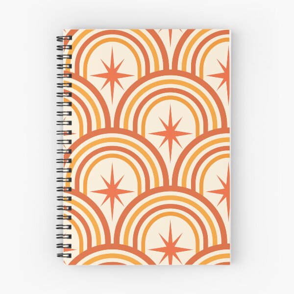 Item preview, Mid Century Atomic Starbursts on Retro Rainbow Pattern  designed and sold by Yasminepatterns .