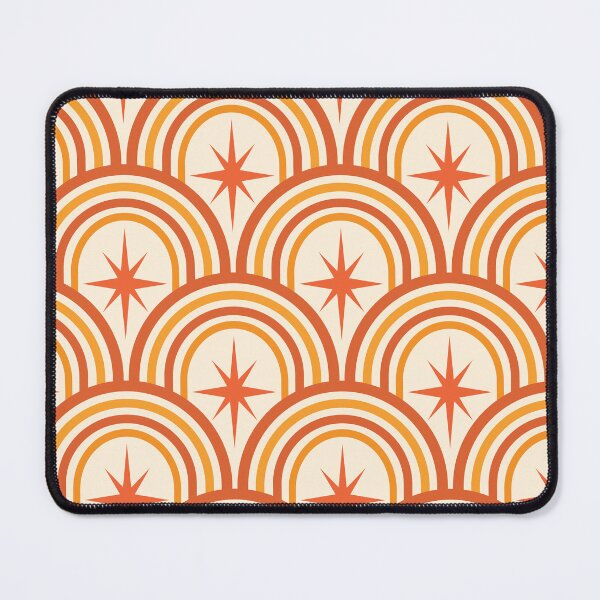 Item preview, Mid Century Atomic Starbursts on Retro Rainbow Pattern  designed and sold by Yasminepatterns .