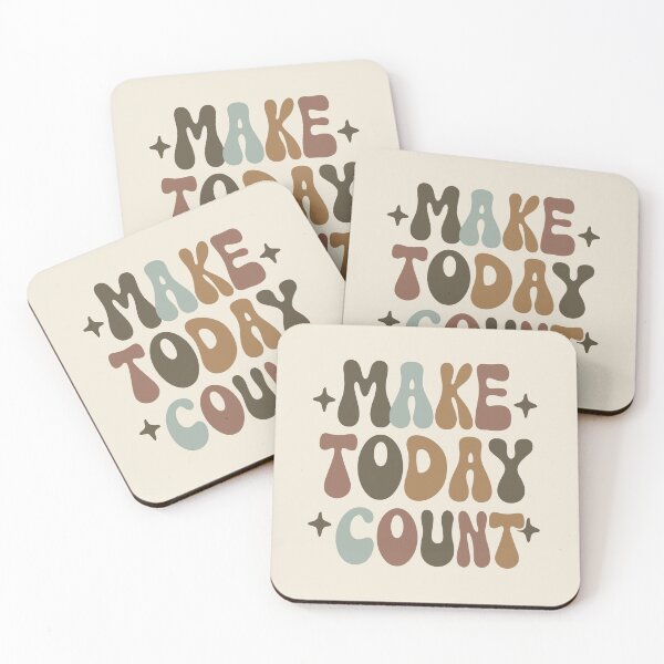 Item preview, Make Today Count Retro designed and sold by SweetClicks123.