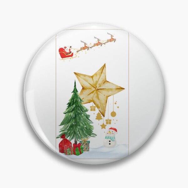 Item preview, "Starry Night: Magical Winter with Santa and Stars" designed and sold by Power-OF-You.