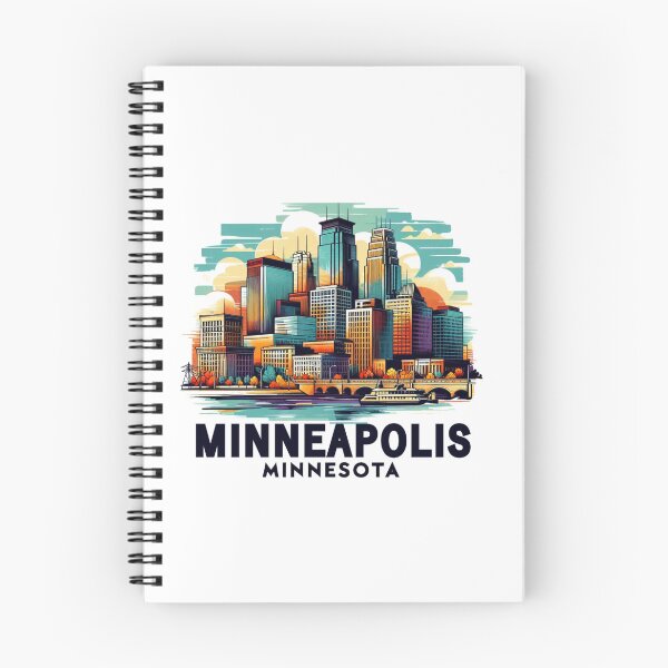 Artikelvorschau, Minneapolis Minnesota Aquarell Illustration entworfen und verkauft von PaintMeWorld.