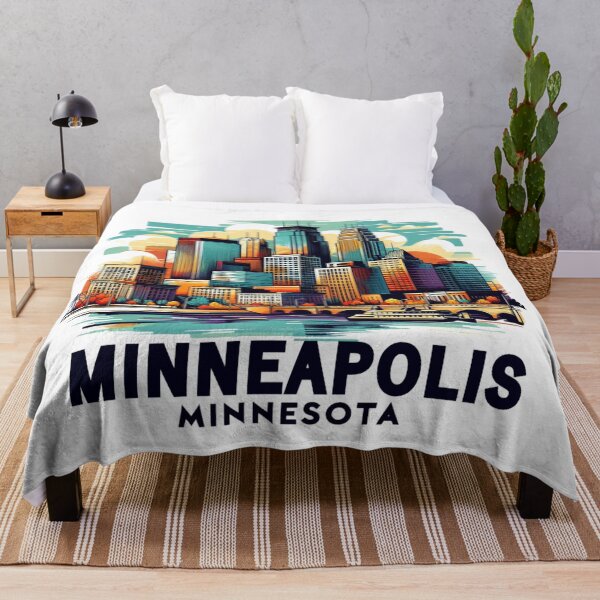 Item preview, Minneapolis Minnesota Watercolor Illustration designed and sold by PaintMeWorld.