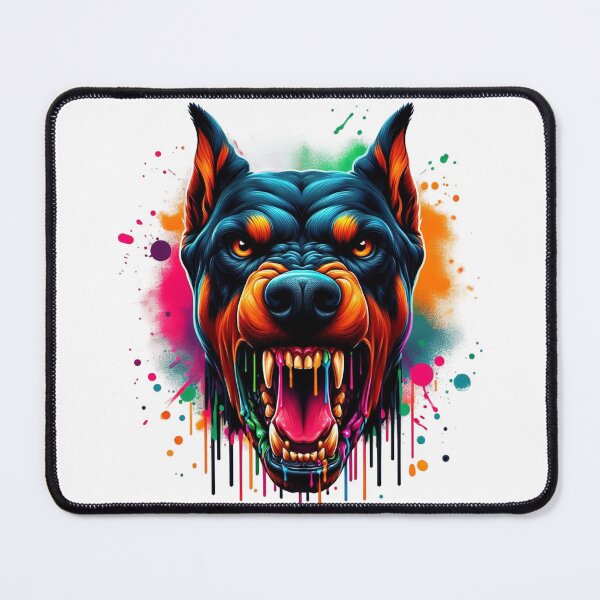 Item preview, angry doberman dog designed and sold by Animalia-.
