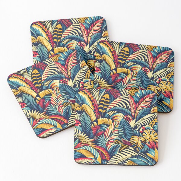 Item preview, Jungle colorful flora designed and sold by tipitoes.